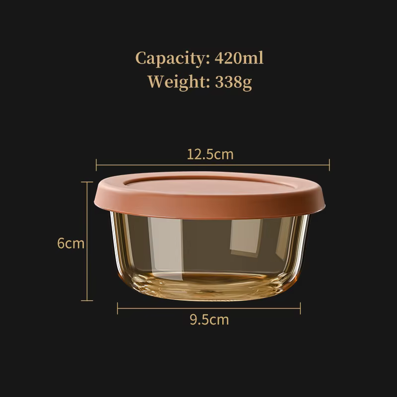 Boîte de Conservation de la Viande en Verre Borosilicate, Filles de Congélation Rapide pour la Cuisi