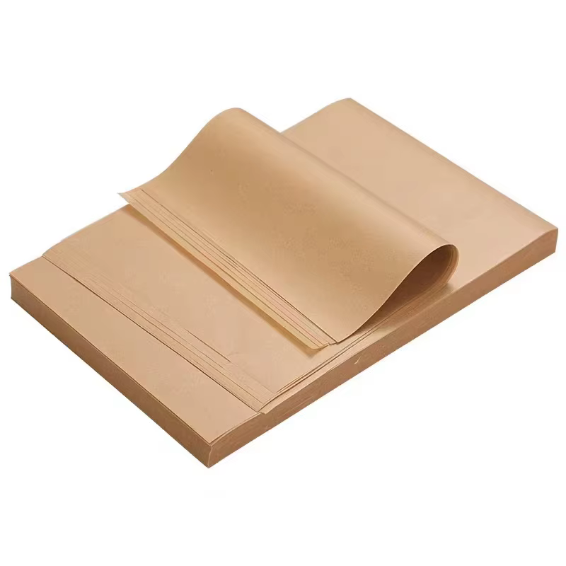 Feuilles de cuisson en papier parchemin prédécoupées, antiadhésives, demi-feuille, taille de poêle p
