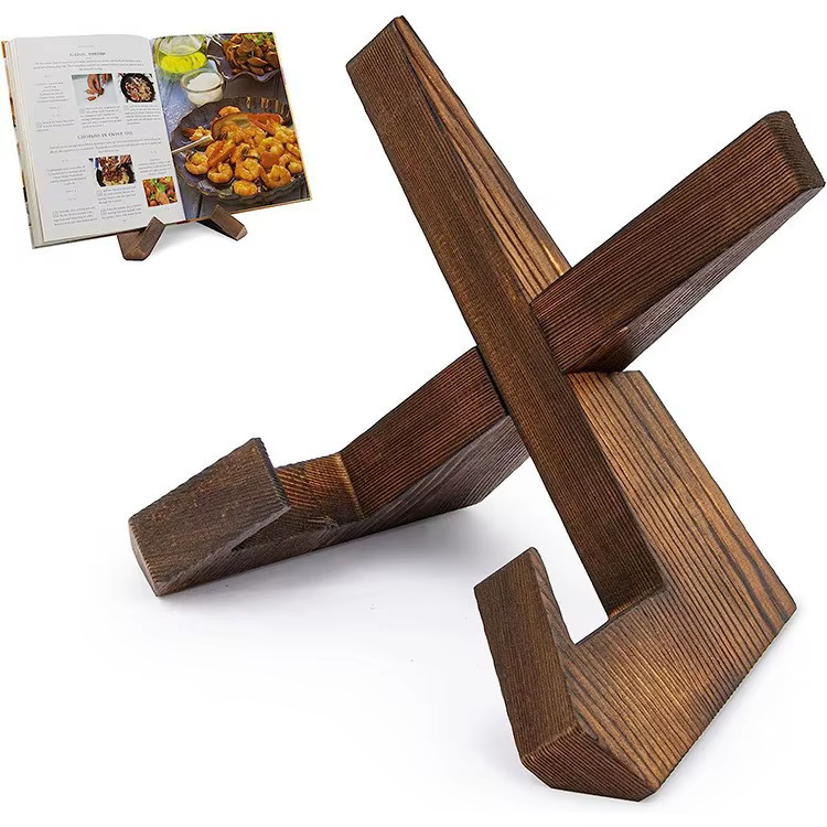 Support de recettes en bois pour restaurant, maison, présentoir de menu de cuisine, bureau d'étude s