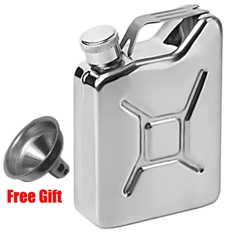 Flacon de hanche de 5Oz avec entonnoir, Pot à whisky et à vin Portable, Flagon créatif en acier inox