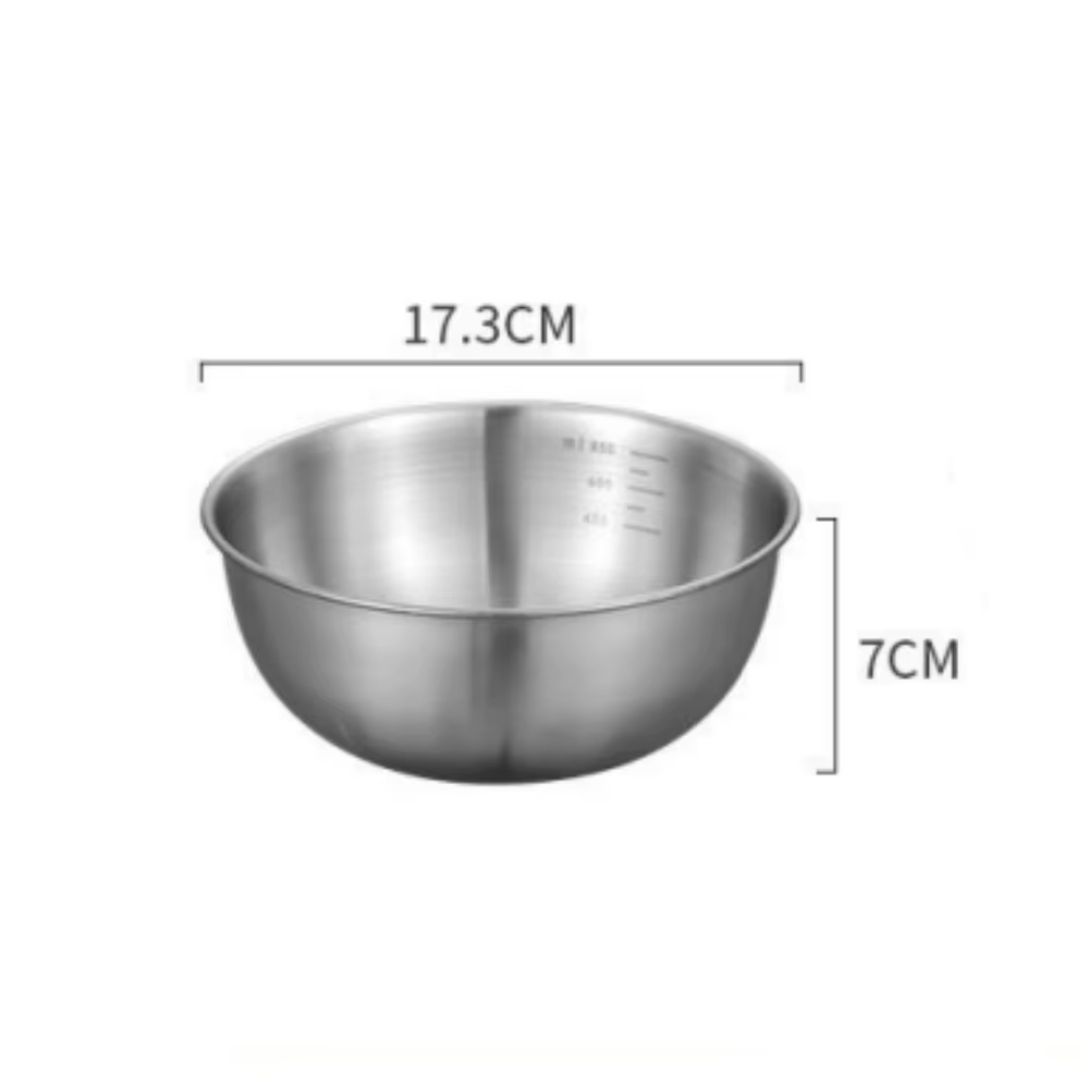 Ensemble de bols en acier inoxydable avec balance, cuisson, stockage des aliments, bols Assad de gra