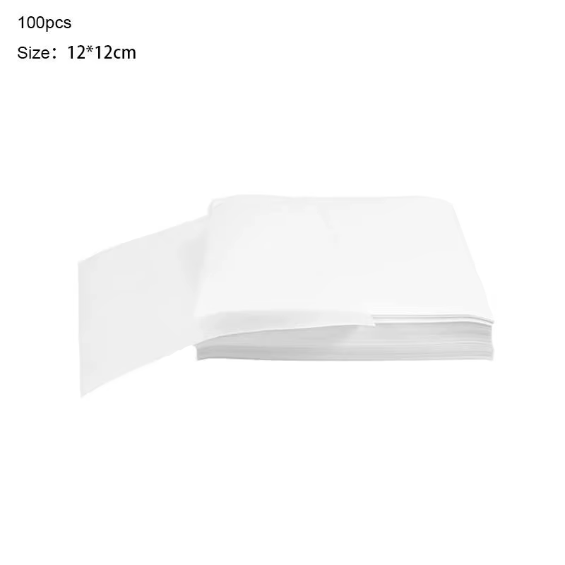 100 feuilles de papier sulfurisé rondes pour burgers, pains et galettes, pour la cuisson et la sépar