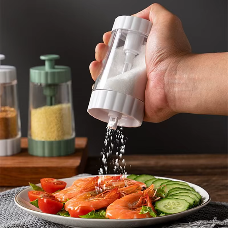 Pots de bouteille d'assaisonnement de cuisine pour épices, pot d'assaisonnement de sel et de poivre,