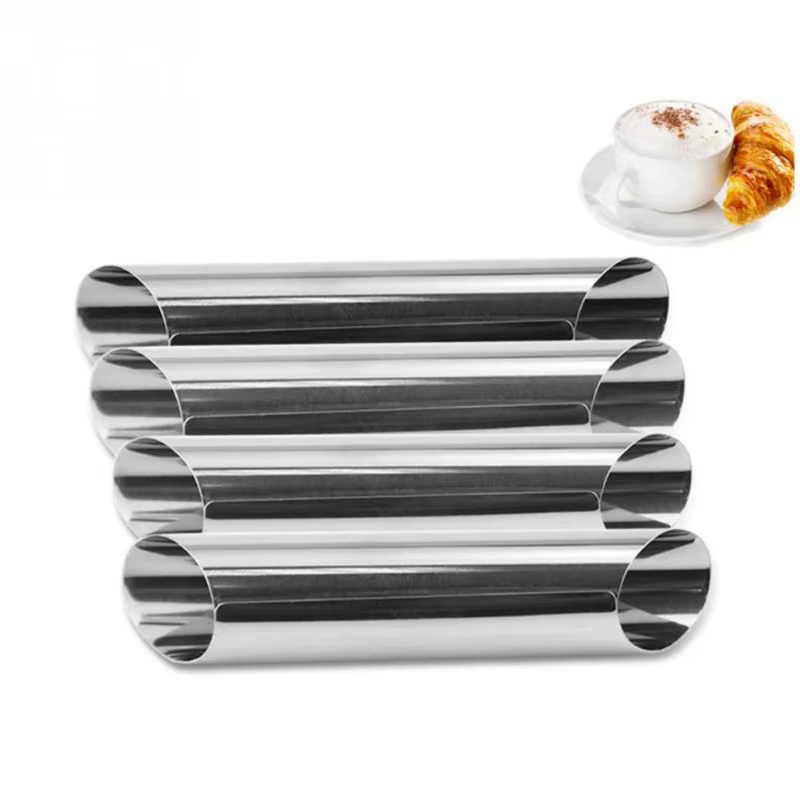 304 acier inoxydable pâtisserie Baki Cannoli formes de qualité alimentaire crème corne moule gâteau 