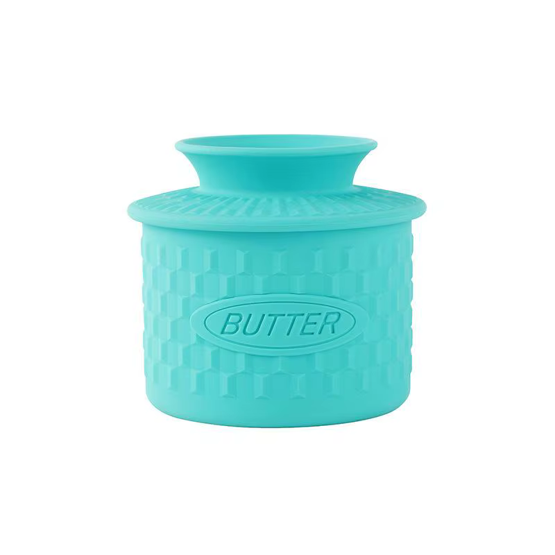 Pot à beurre créatif en silicone, hermétique et anti-poussière, avec couvercle, pour garder le beurr