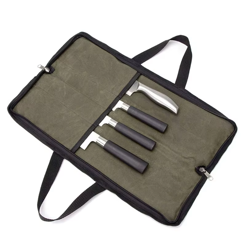 Sac pour couteaux de Chef, rouleau de cuisine en toile cirée robuste, sac pour couteaux de Chef, sac