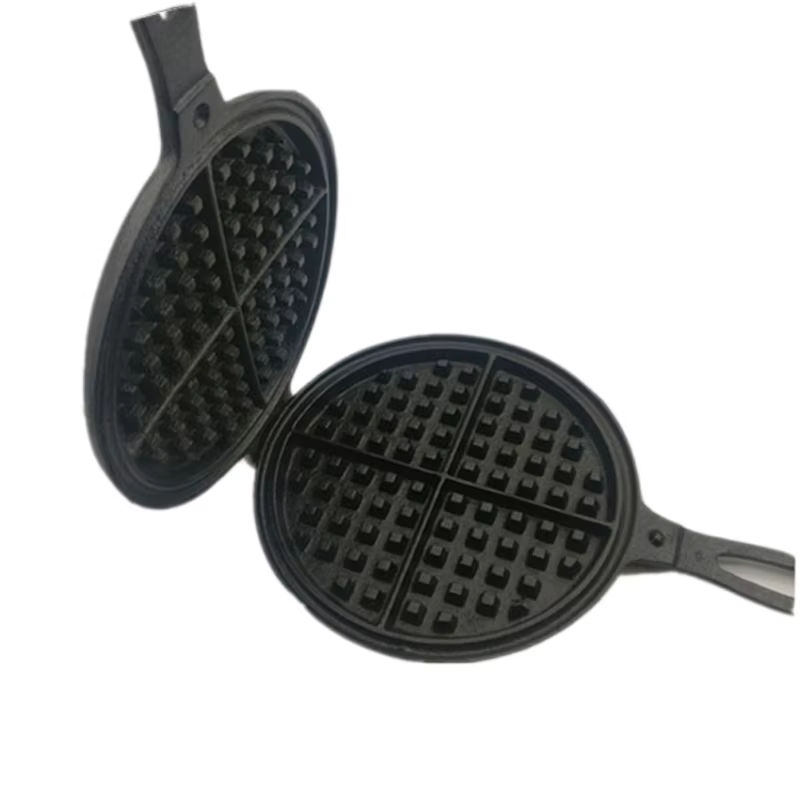 Moule à gaufres à gâteaux en fonte domestique de 17.5cm, ustensiles de cuisson, outil de pâtisserie,