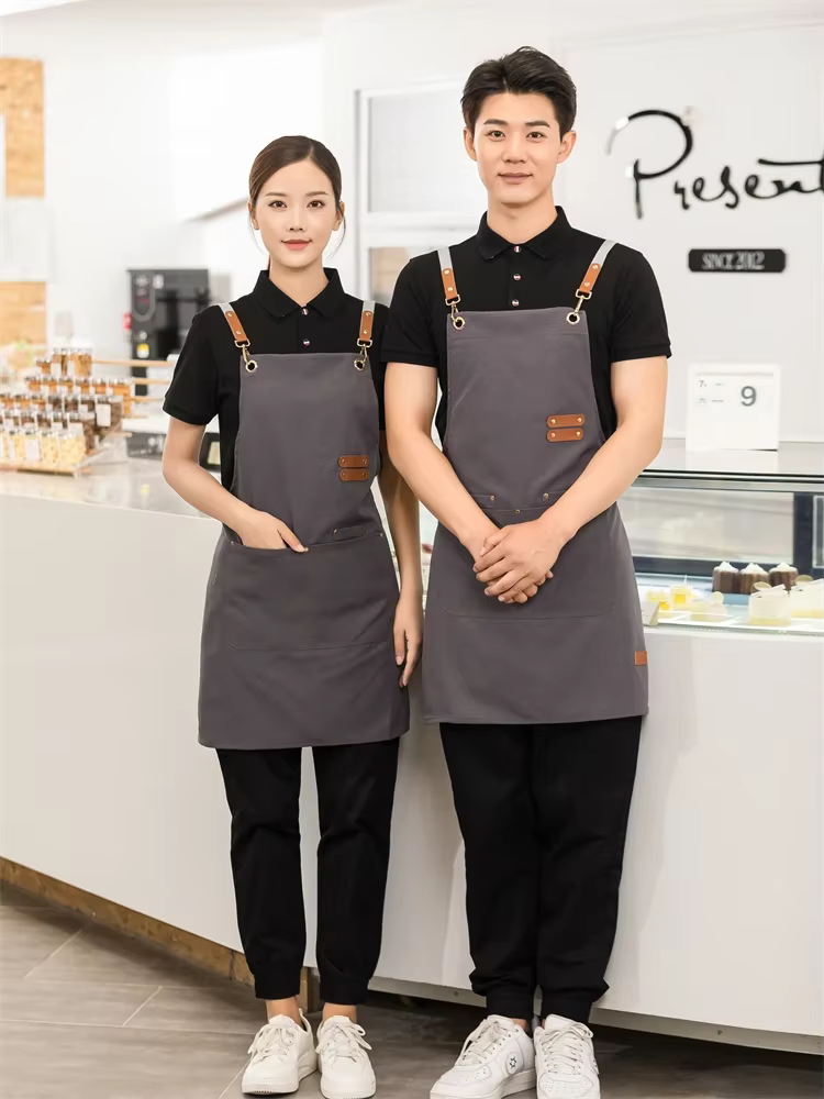 Tablier de travail professionnel pour hommes et femmes, imperméable, cuisine, cafés, beauté des ongl