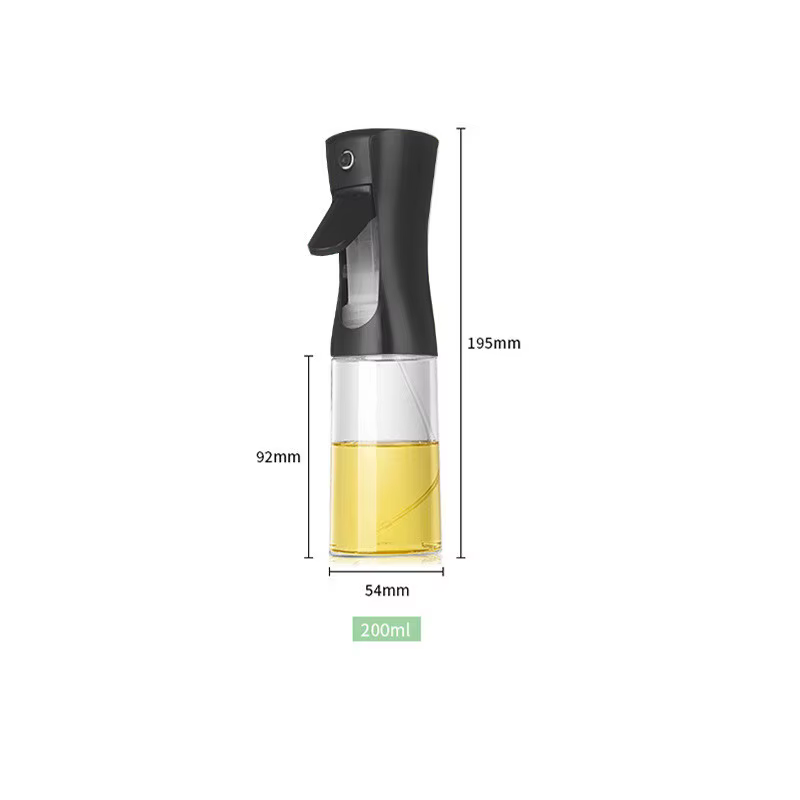 Bouteille distributrice d'huile d'olive 16oz pour la cuisine, distributeur d'huile d'olive et pulvér