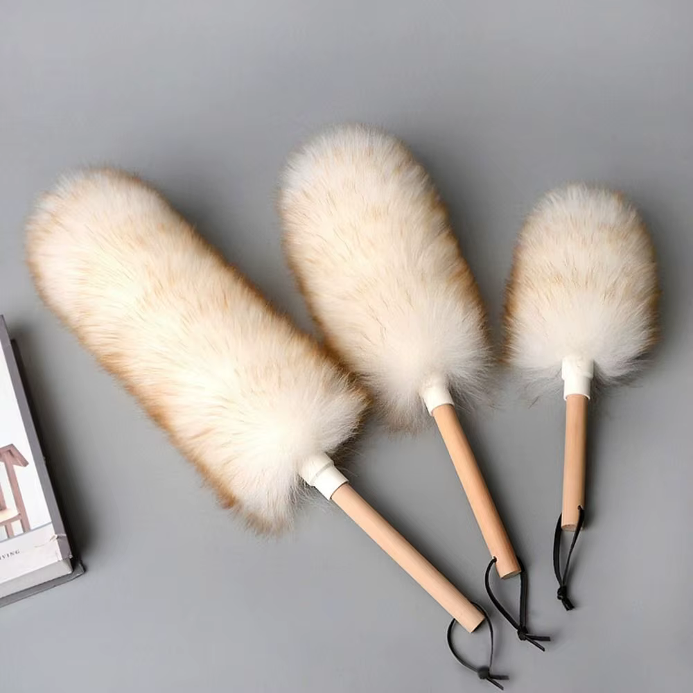 Plumeau en laine Super doux, brosse de nettoyage ménager, nettoyage de voiture, balayage de la pouss