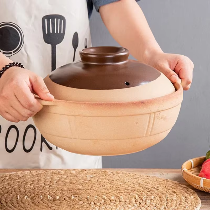 Casseroles Résistantes à la Chaleur pour Riz, Porridge, Lait, Soupe, Argile, Ragoût, Oreillettes, Po