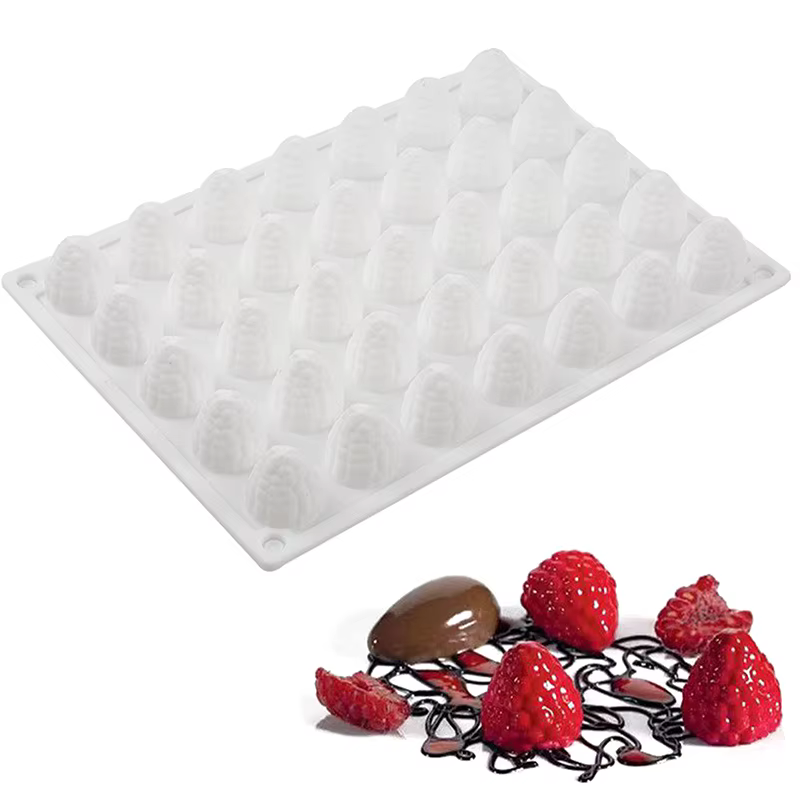 Moule en silicone 3D pour crème glacée aux framboises, DIY, pour pudding, mousse au chocolat, outil 