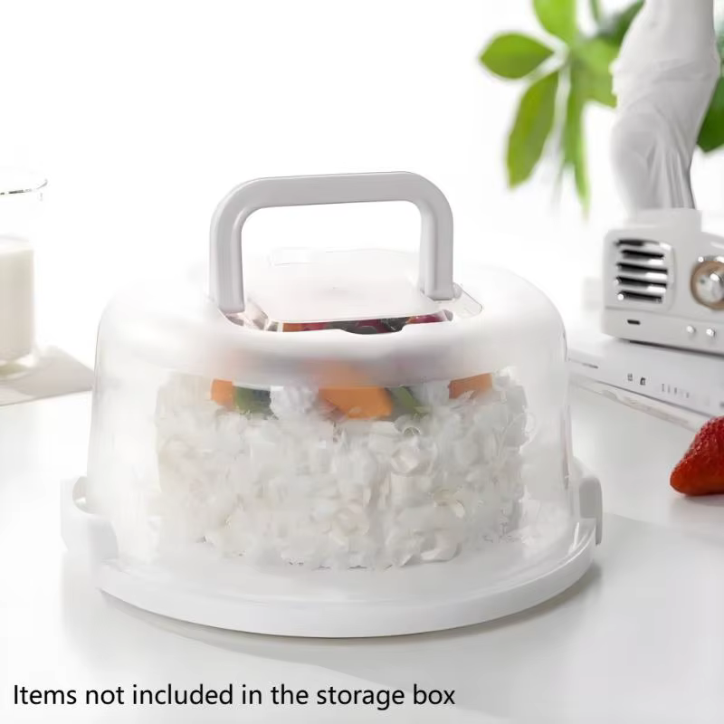Boîte de rangement ronde pour gâteau d'anniversaire, support de présentation pour pâtisserie de mari