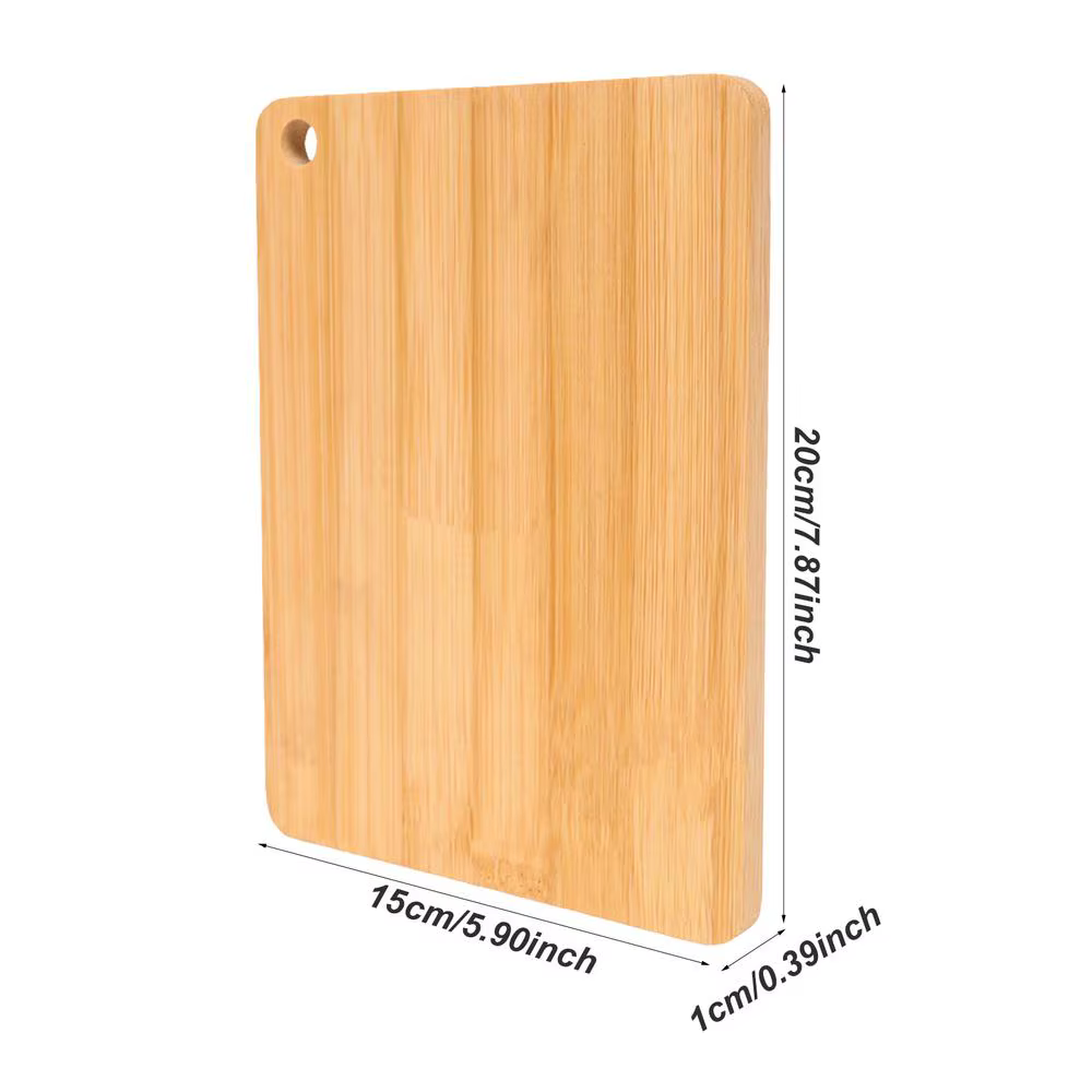 Grande planche à découper rectangulaire en bambou, bois massif épaissi, planche à découper pour frui