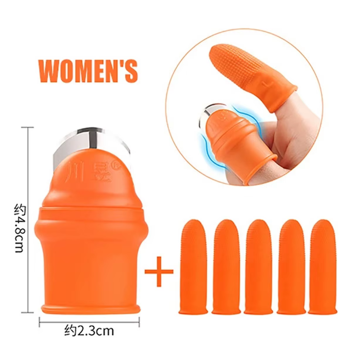 Protège-doigts en silicone pour couteau à pouce, protection pour la coupe de légumes, la récolte, la