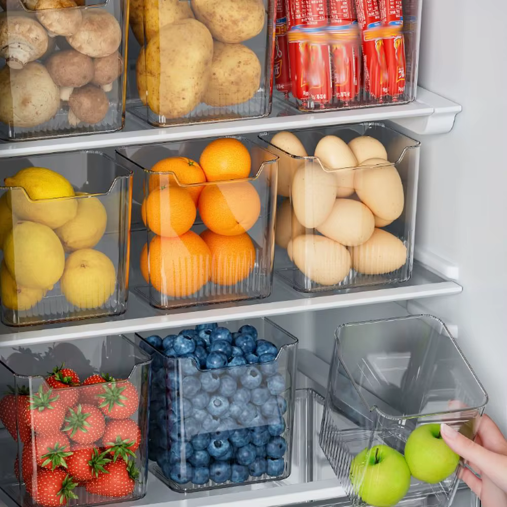 Boîte de rangement multifonctionnelle pour réfrigérateur, étagère de classification des aliments, co