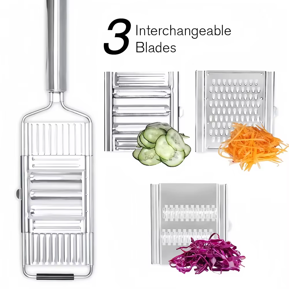Râpe à légumes manuelle portable en acier inoxydable, trancheuse à légumes, outils de cuisine multi-