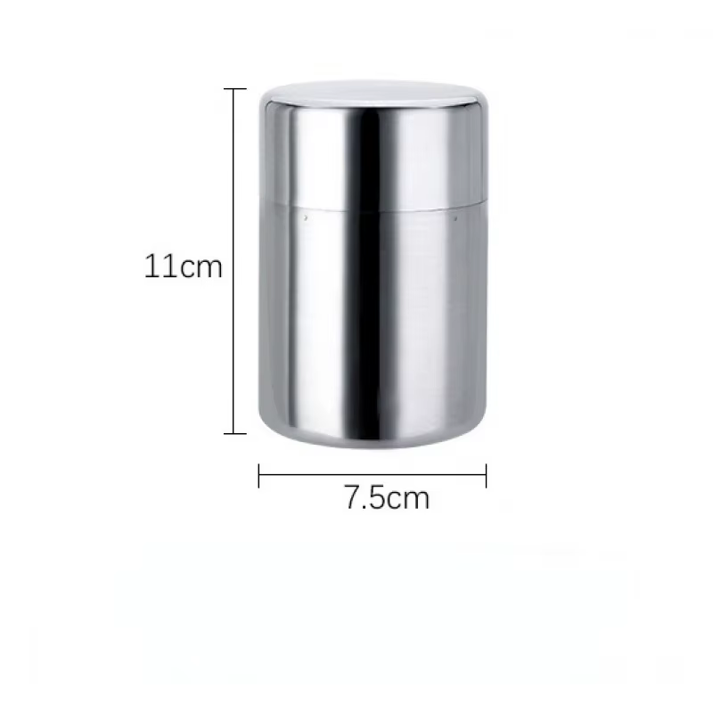 Offre spéciale boîte à thé à Double couvercle 400 ml/550 ml boîte en acier inoxydable boîte à thé he