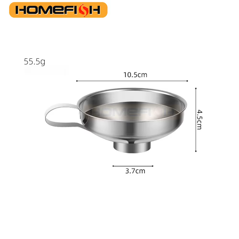 HOMEFISH acier inoxydable large bouche entonnoir conserve confiture salade pansement trémie filtre p