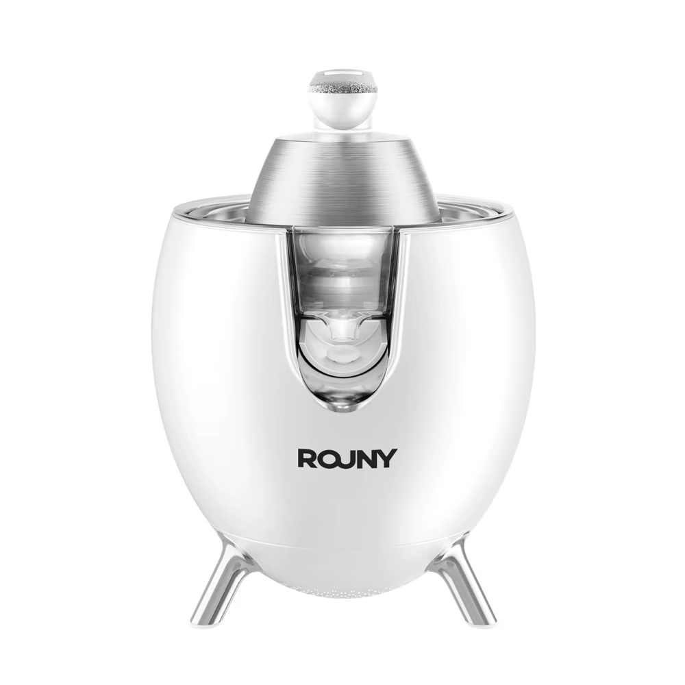 Presse-agrumes électrique ROUNY, presse-orange et citron avec bec verseur en acier inoxydable, pièce