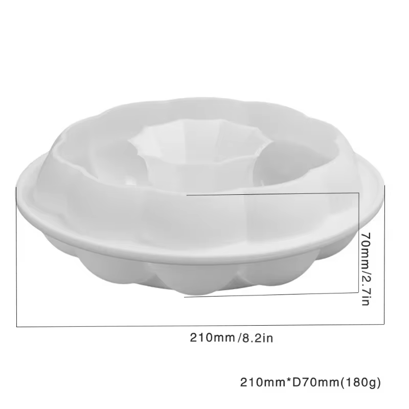 Moules 3D en Silicone citrouille pour pâtisserie, Type de fleur, Mousse française, chocolat, Dessert