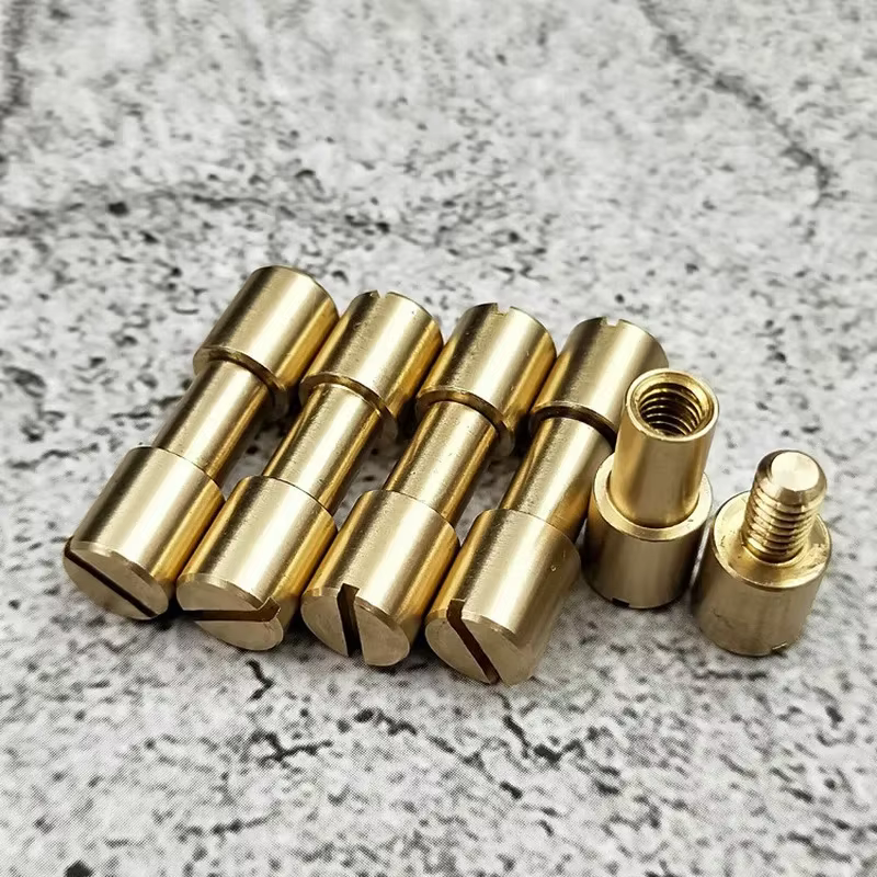 Vis à rivets en laiton, 4 pièces/lot, meulage, bricolage, poignée de couteau, accessoires de fixatio