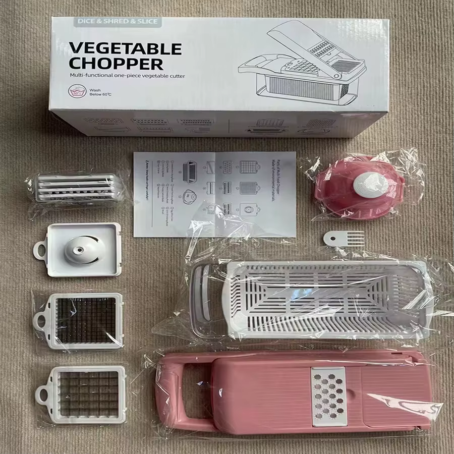 Hachoir à légumes multifonctionnel, coupe-oignon divers, râpes alimentaires, hachoir, trancheuse, po