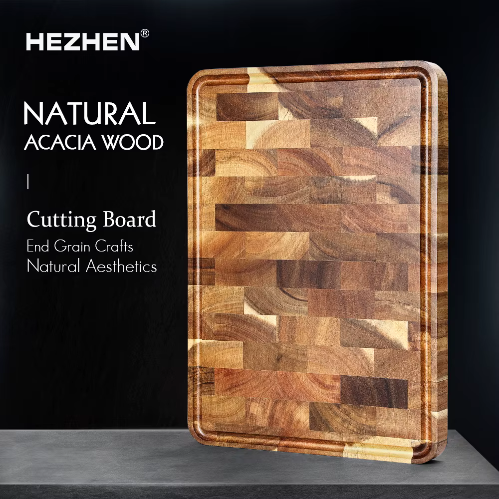 HEZHEN – planche à découper en bois d'acacia de qualité supérieure, accessoires de cuisine, planche 