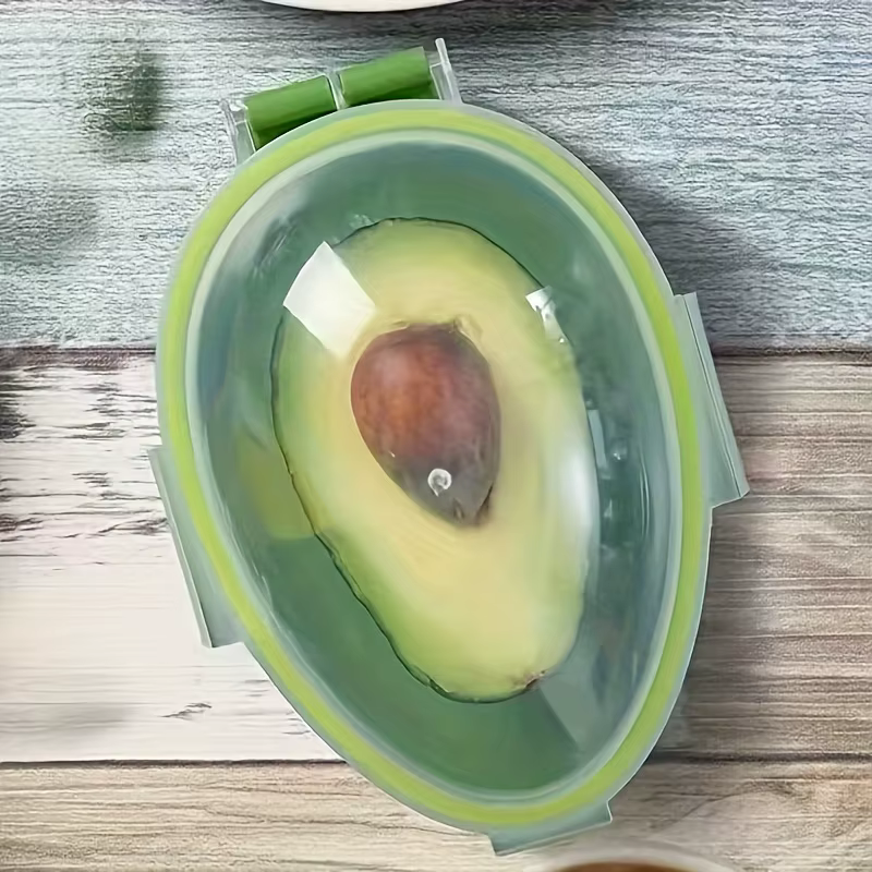 Boîte de rangement des aliments de cuisine, conteneur peu encombrant d'avocat, organisateur de légum
