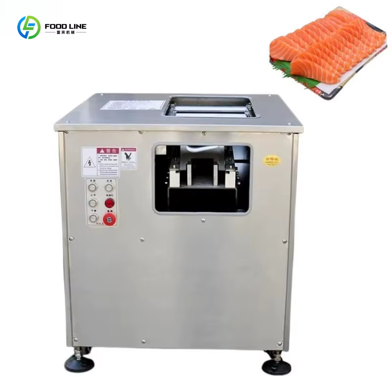 Coupe-poisson et coupe-viande automatique en acier inoxydable personnalisé, petit trancheur de saumo