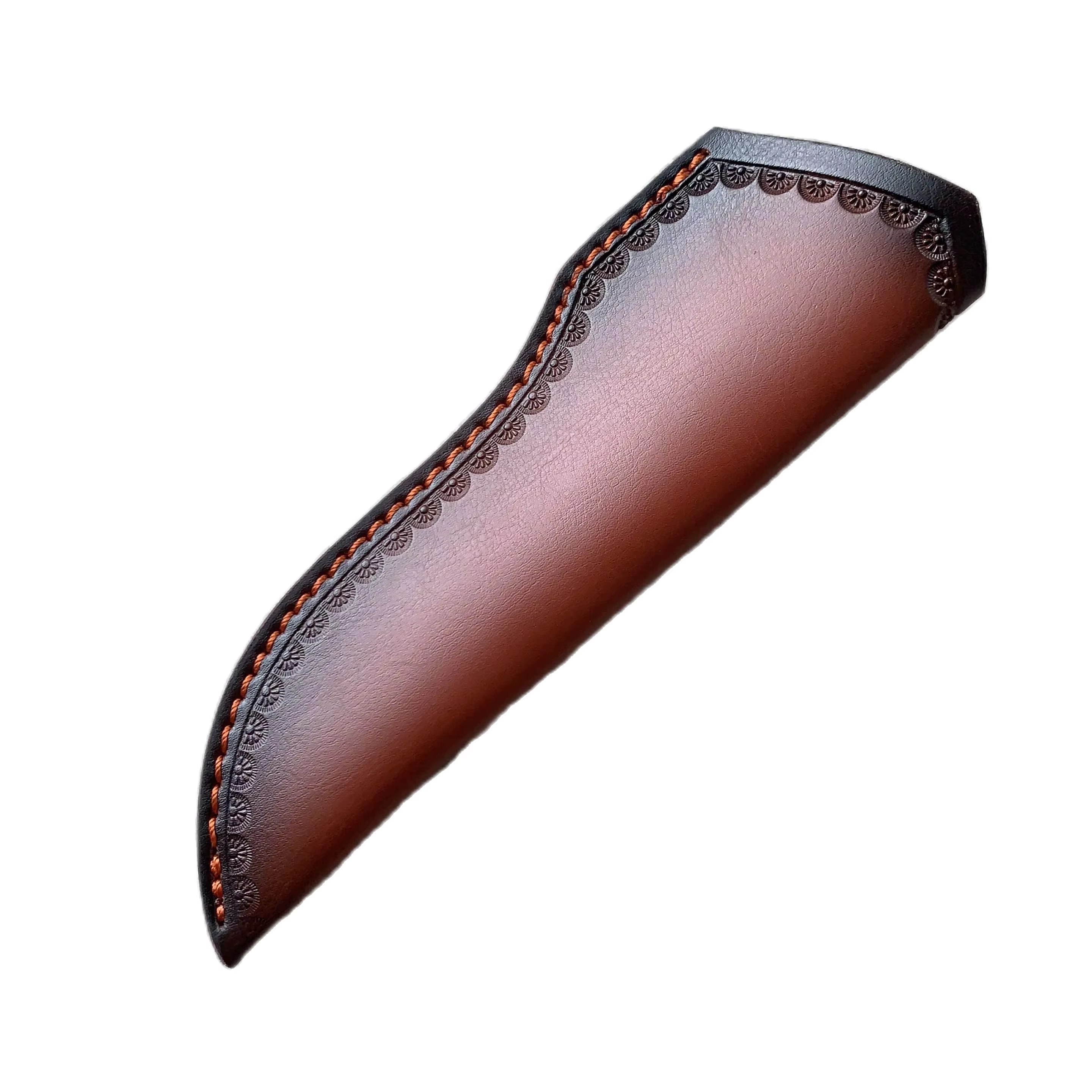 Fourreau en cuir de vachette pour couteau de chasse, étui à lame, housse, manchon, extérieur, campin