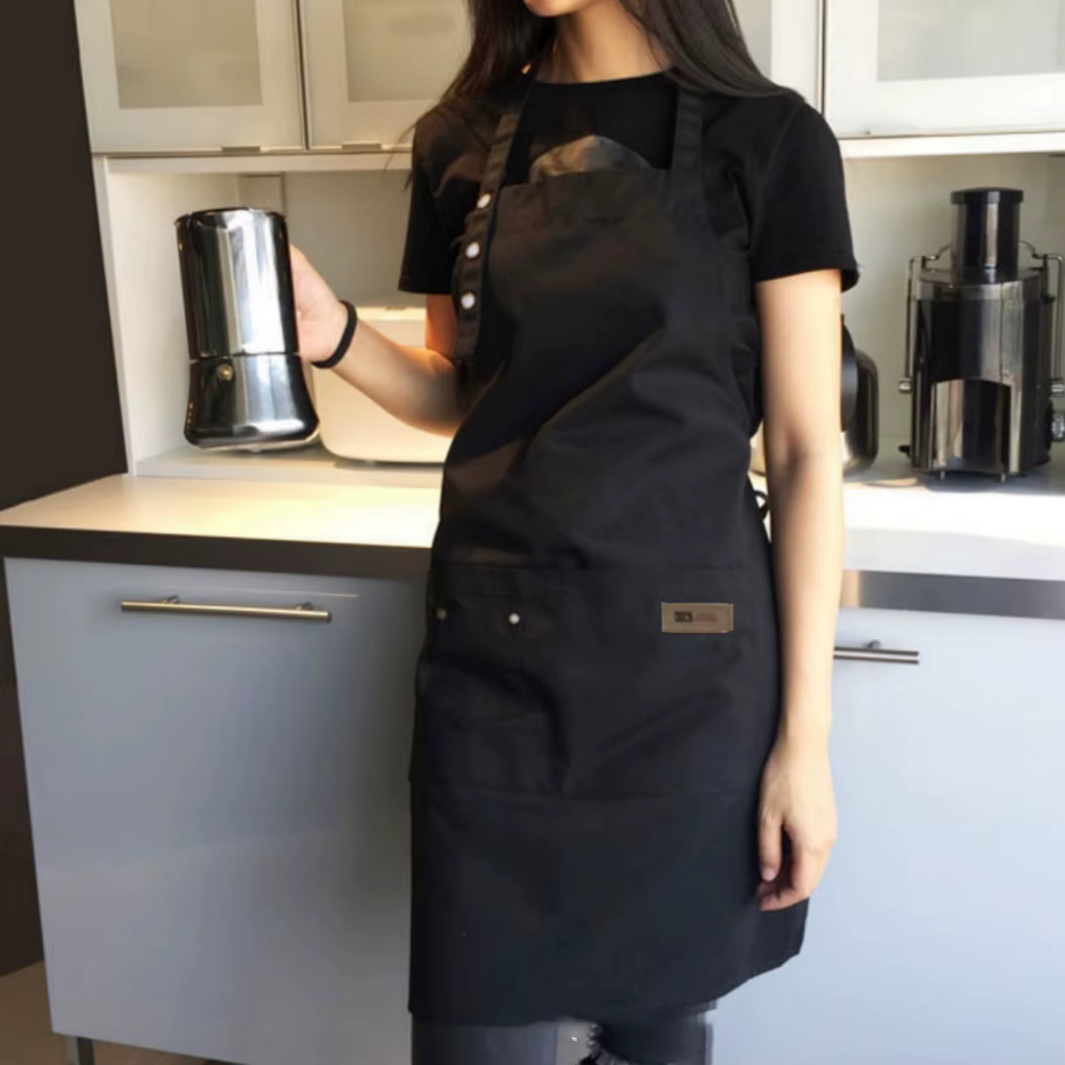 Tabliers de cuisine pour femmes et hommes, nouvelle mode, tablier de travail de Chef pour gril, Rest