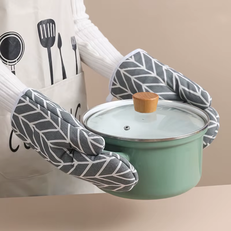 Gants isolants thermiques 2 pièces, gants Anti-brûlure pour micro-ondes, gants de four de cuisson de