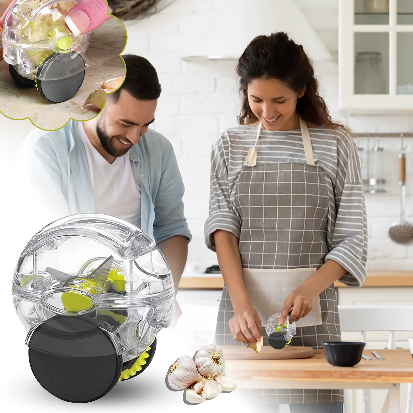 Petit rouleau d'outils multifonctions pour cuisine, hachoir manuel, gadgets pratiques, presse vidéo 