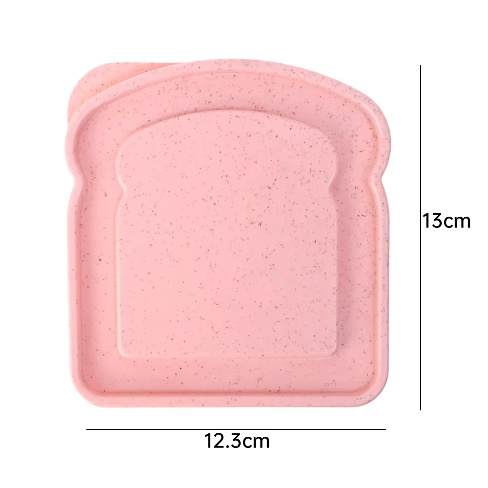 Boîte de rangement des aliments pour sandwich avec couvercle, conteneur portable, boîte à lunch, réu