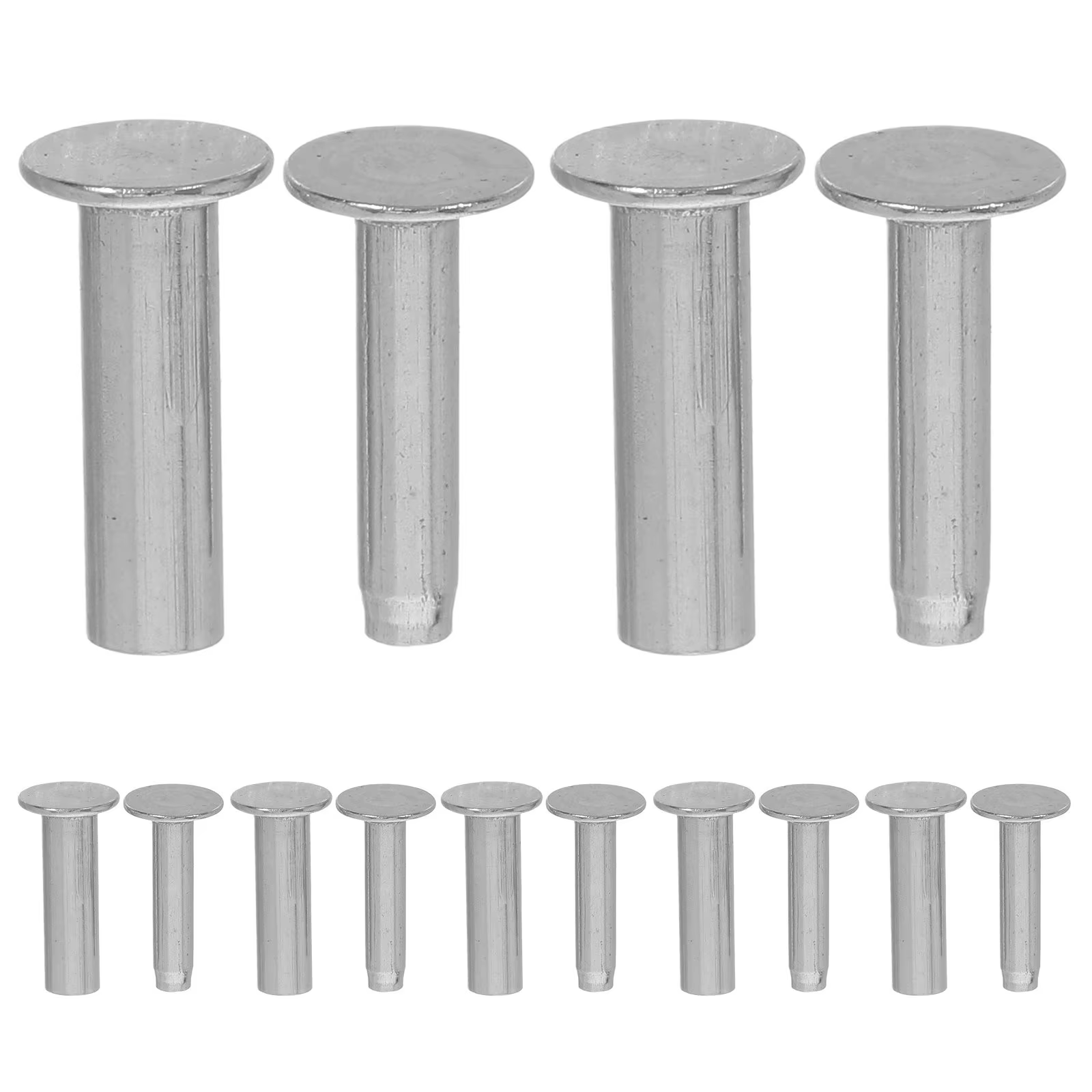 7 paires de rivets de fixation robustes en acier inoxydable pour manches de couteaux de cuisine, cou