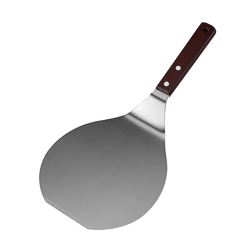 Pelle à Pizza en acier inoxydable, ascenseur de cuisine, spatule circulaire, palette à Pizza, trou d