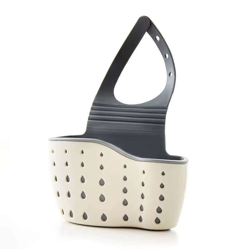 Panier suspendu pour évier, support d'éponge réglable, égouttoir pour robinet de cuisine, vaisselle,