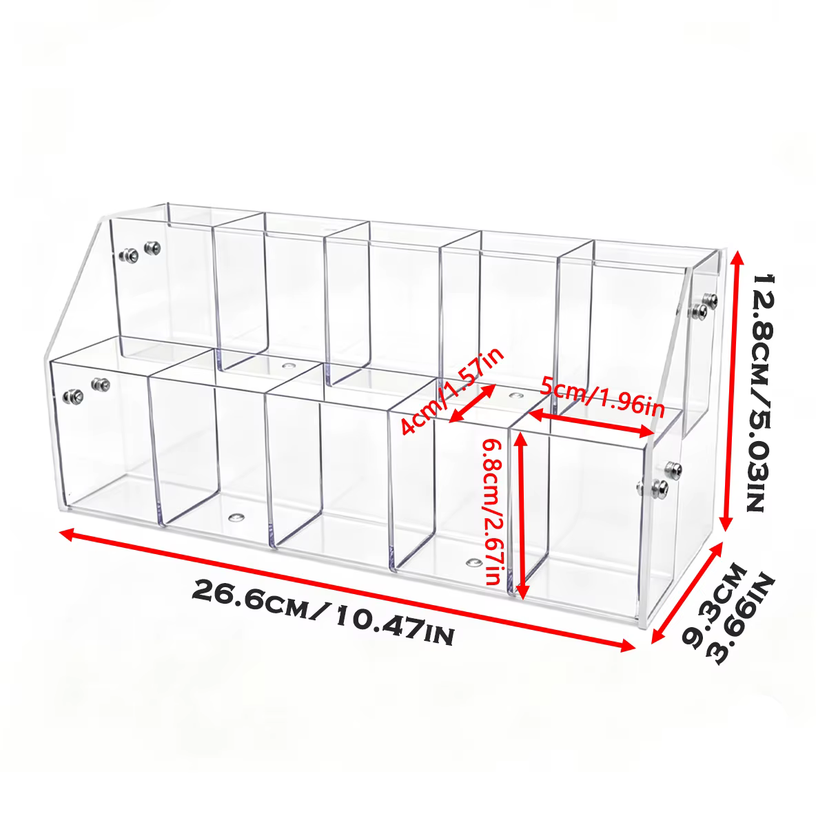 Boîte de rangement à plusieurs niveaux de grande capacité |   Organisateur en acrylique facile à ass