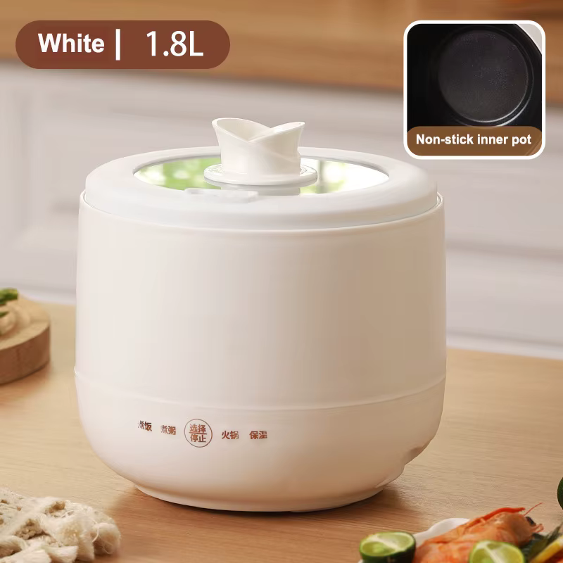 Nouveau 1.8 petit cuiseur à riz Portable multi-fonction cuiseur électrique antiadhésif poêle marmite