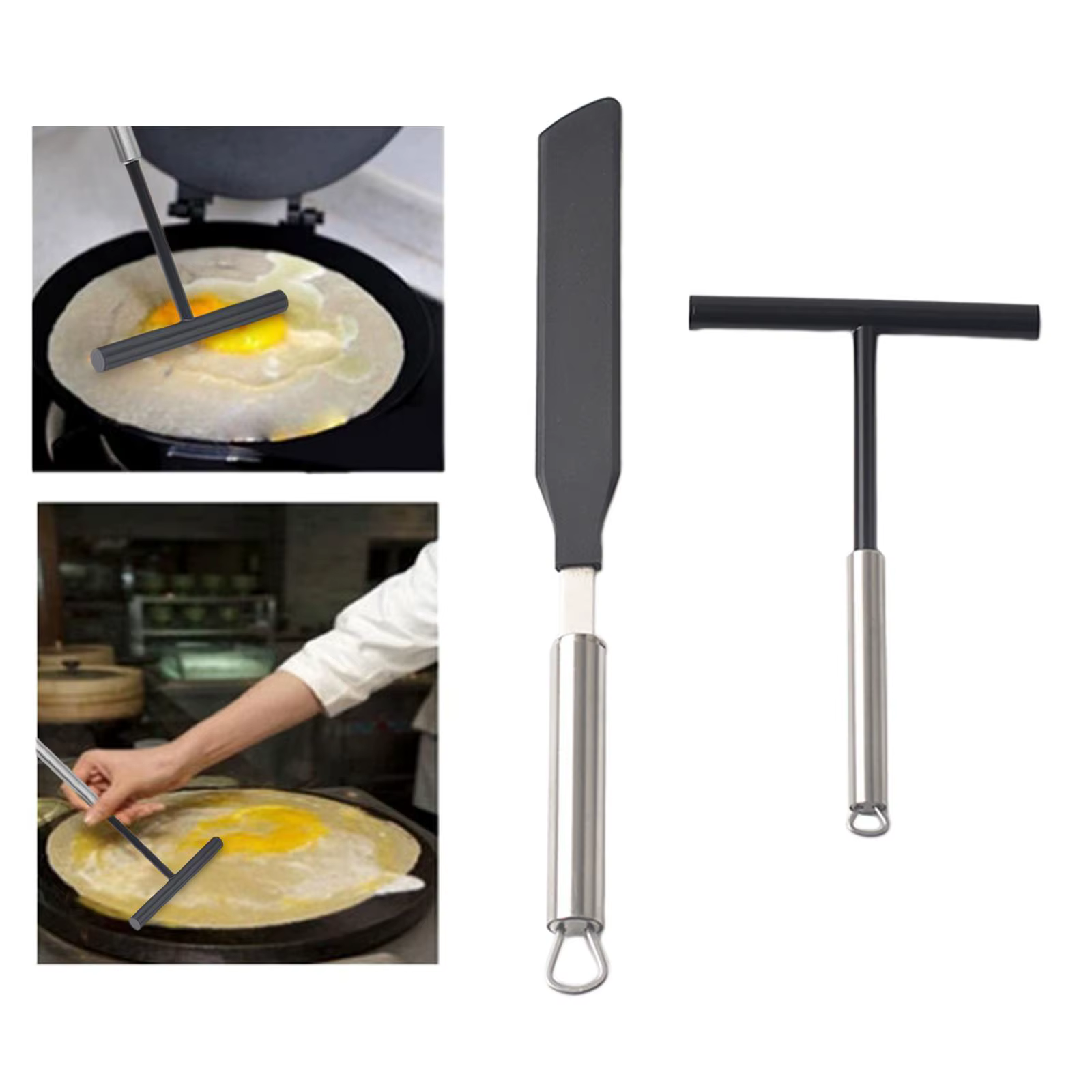 Ensemble d'épandeurs de crêpes et spatules, gadgets de cuisine, outils de cuisson, grattoir à tarte 