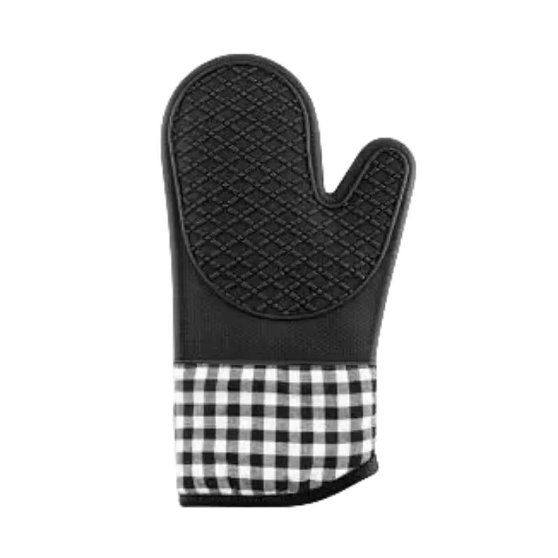 Gant isolé en Silicone, dispositif Anti-brûlure de cuisine antidérapant, allongé, épaissi, résistant