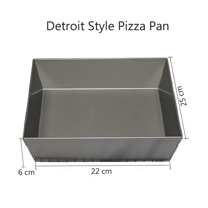 PizzAtHome-Poêle à pizza de style Detroit, 9 amarans, en alliage, plaque antiarina, ustensiles de cu