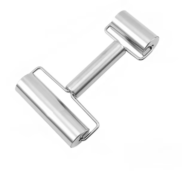 Rouleau à pâte en acier inoxydable, rouleau à pâtisserie antiadhésif double face, outils de cuisson 