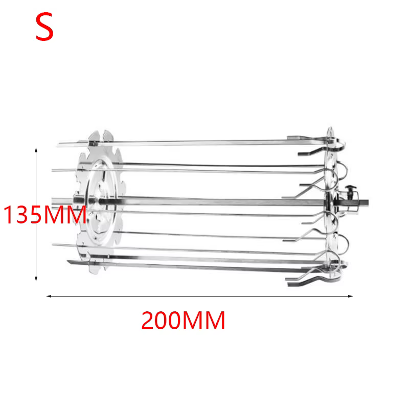 Gril de Barbecue Rotatif en Acier Inoxydable, 12 Pièces/Ensemble, Modules d'Agneau, Fournitures de C