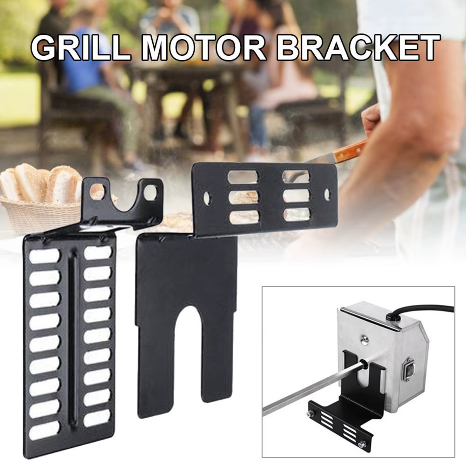 Moteur de gril électrique avec vis, support d'accessoire, facile à installer, rôtissoire T1 le plus 