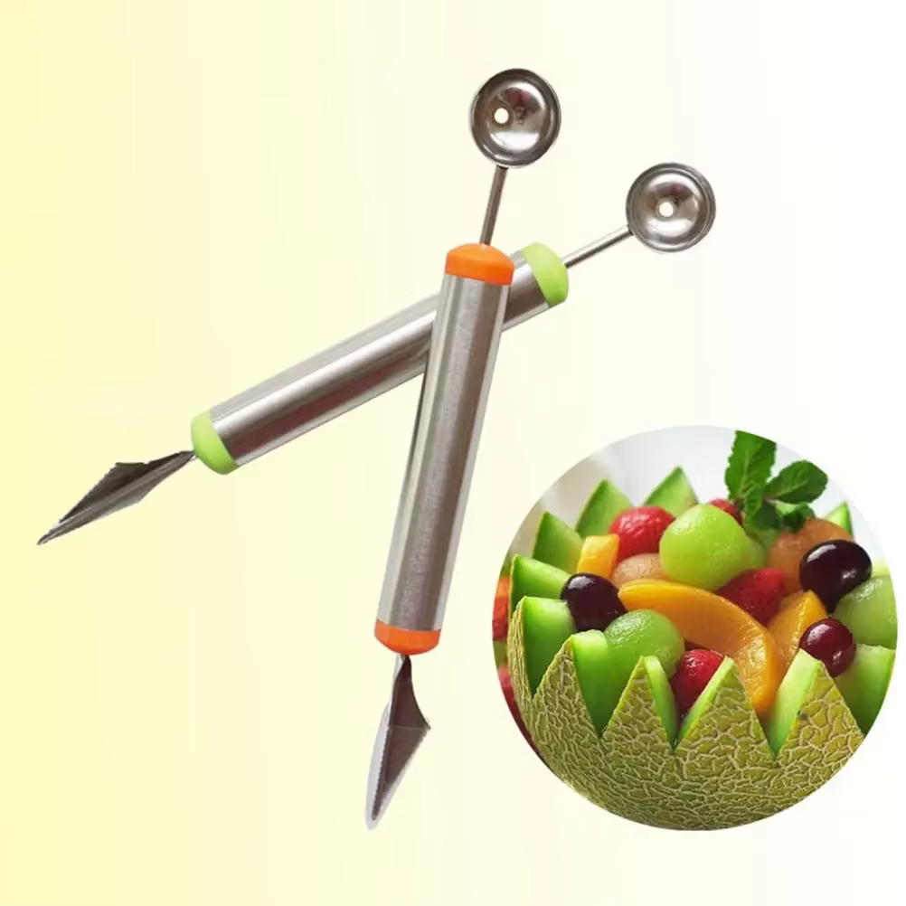Couteau à fruits, cuillère boule de melon, cuillère à glace, pastèque, gadgets de cuisine, accessoir