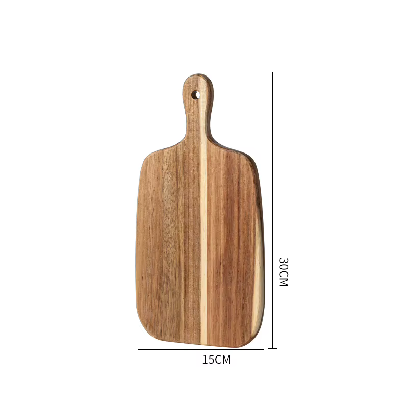 Planche à découper en bois d'acacia, planche à pain créative en bois massif, planche à steak occiden