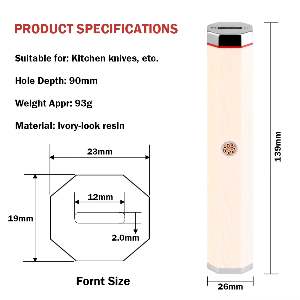 Manche de couteau XITUO DIY fait main, manche octogonal pour couteau de chef, manches de couteau de 