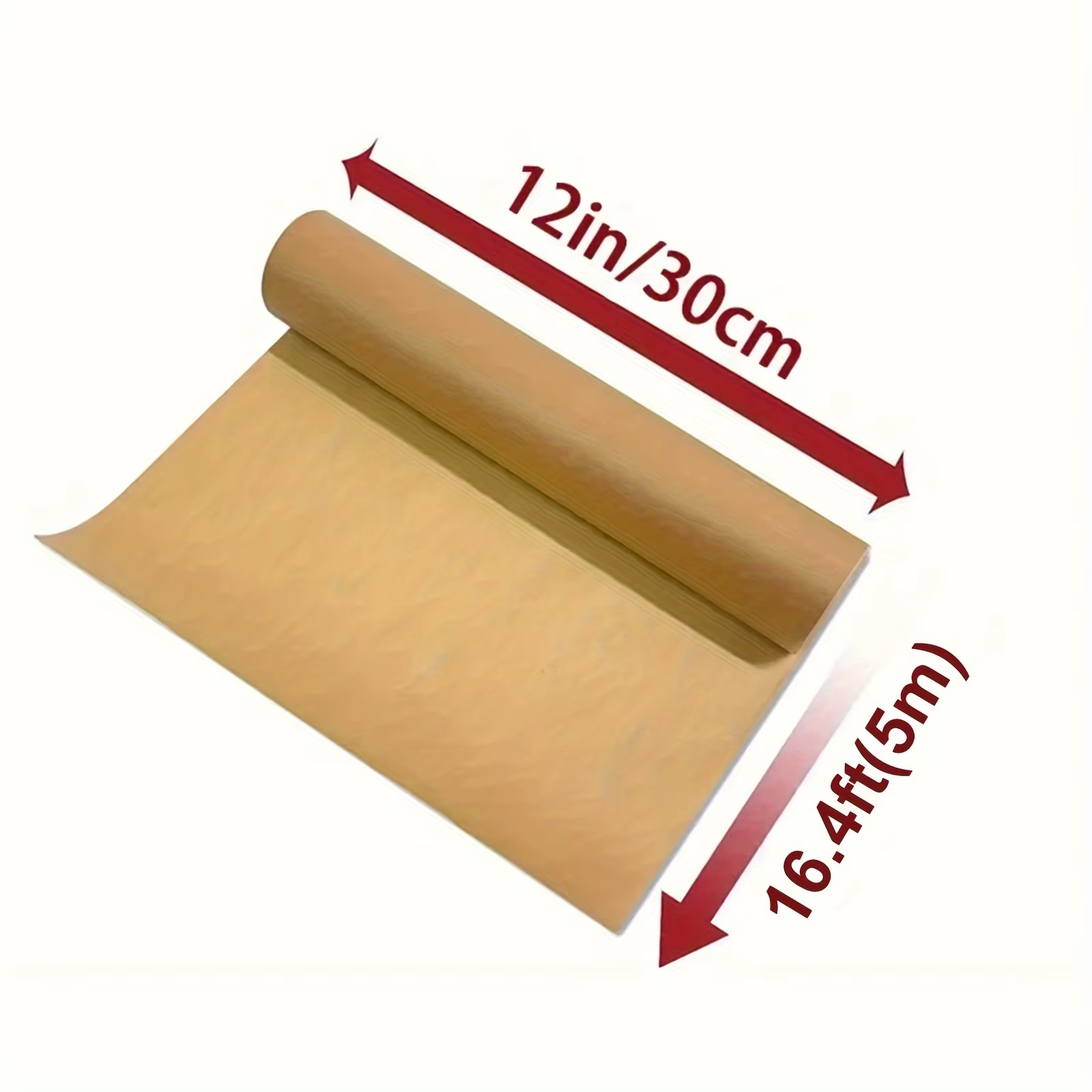 1 rouleau de papier parchemin pour la cuisson du papier de cuisson au parchemin avec rouleau de coup